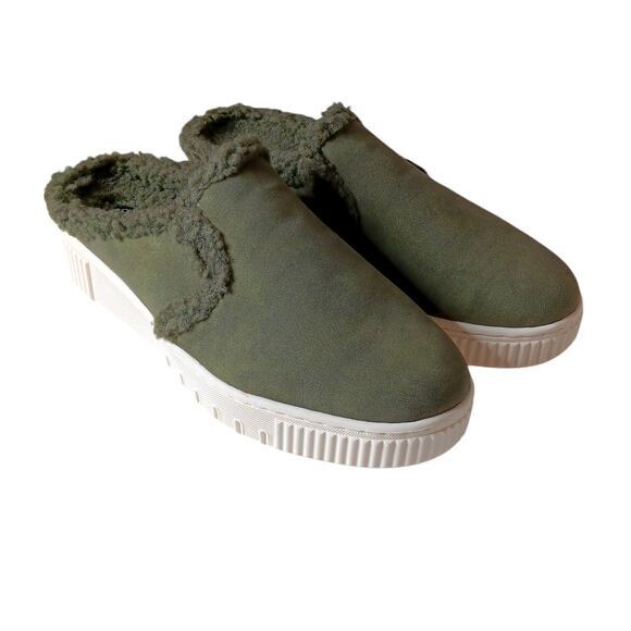 NEW NATURALIZER SOUL Slip On Mules Comfort Shoes Size 9 Green Rubber Sole - Picture 2 of 9